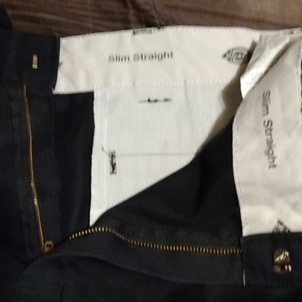 Dickies Slim Straight black slacks